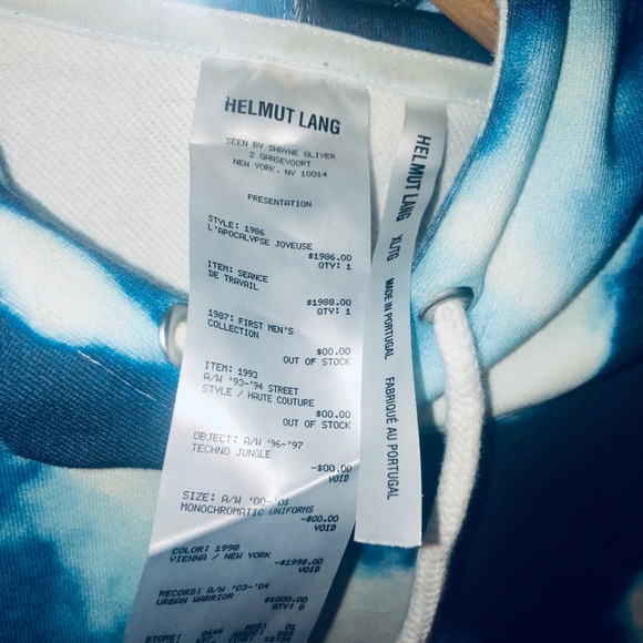 Helmut Lang tie dye hoodie - Picture 4 of 5
